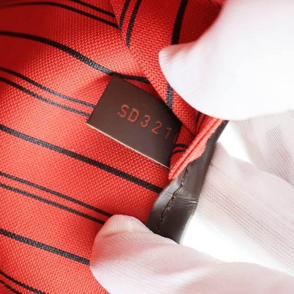 LOUIS VUITTON Neverfull GM Damier Ebene Tote Bag Brown