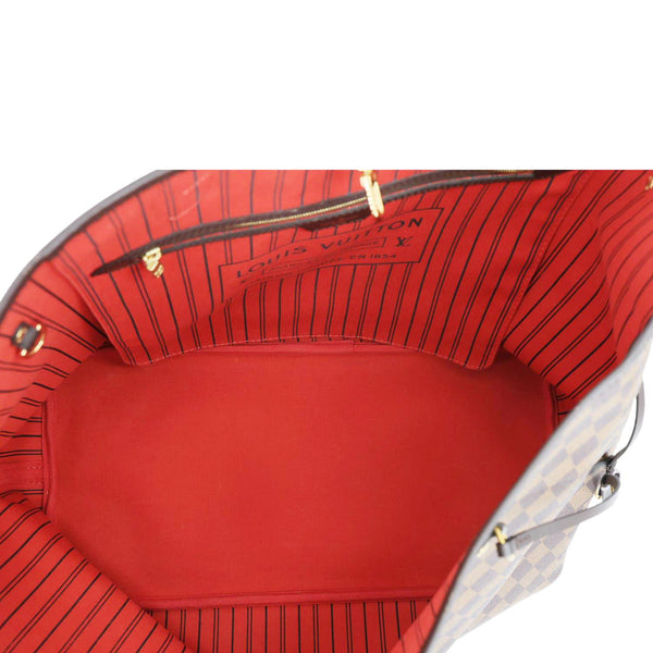 LOUIS VUITTON Neverfull GM Damier Ebene Tote Bag Brown