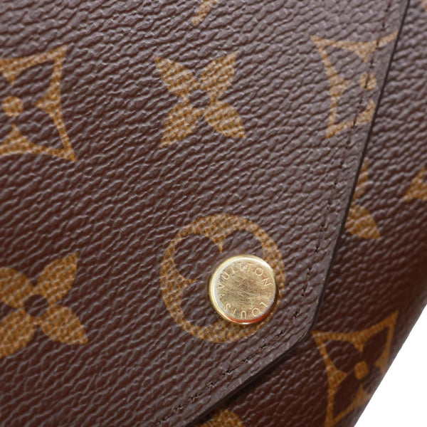 LOUIS VUITTON Sarah Monogram Canvas Wallet Brown