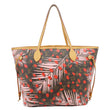 LOUIS VUITTON Neverfull MM Jungle Dots Monogram Canvas Tote Bag Brown