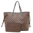 LOUIS VUITTON Neverfull GM Damier Ebene Tote Bag Brown