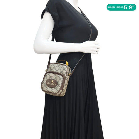 Gucci Neo Vintage Mini GG Supreme Canvas Crossbody Bag Beige 658556