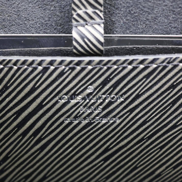 LOUIS VUITTON Twist MM Epi Leather Chain Shoulder Bag Silver