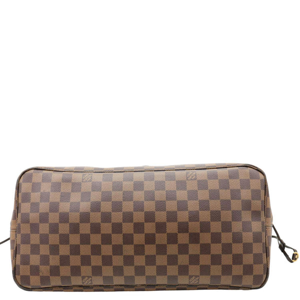 LOUIS VUITTON Neverfull GM Damier Ebene Tote Bag Brown