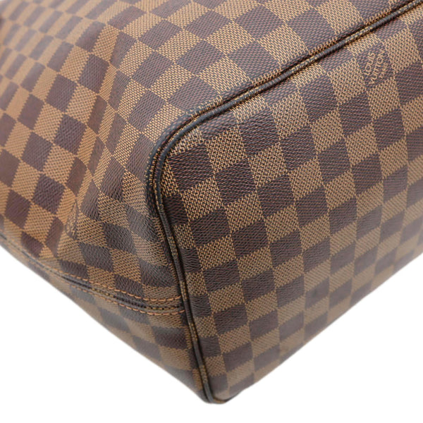LOUIS VUITTON Neverfull GM Damier Ebene Tote Bag Brown