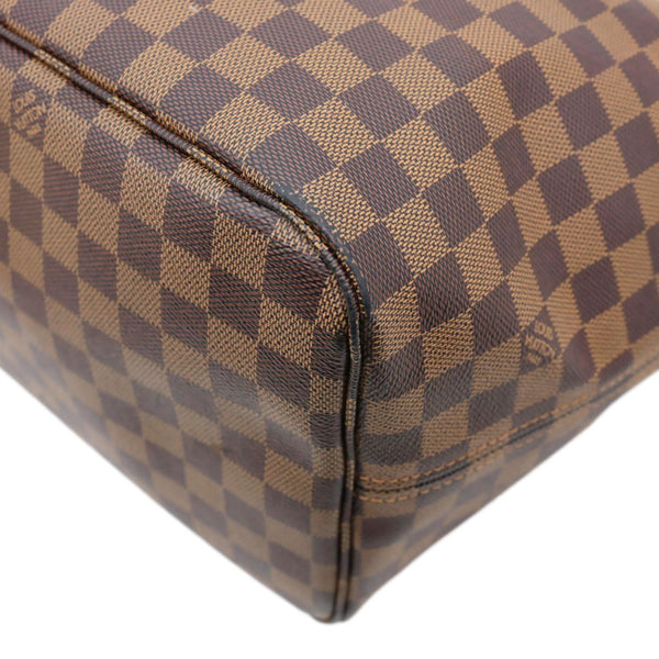 LOUIS VUITTON Neverfull GM Damier Ebene Tote Bag Brown