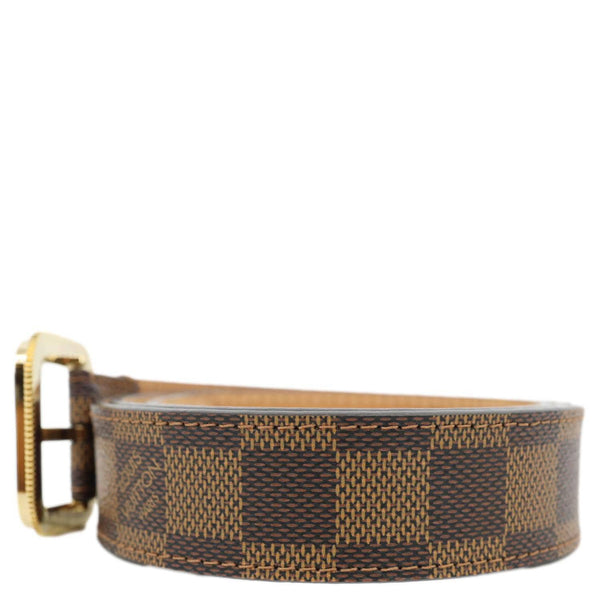 LOUIS VUITTON Tresor Damier Ebene Belt Brown 90/36