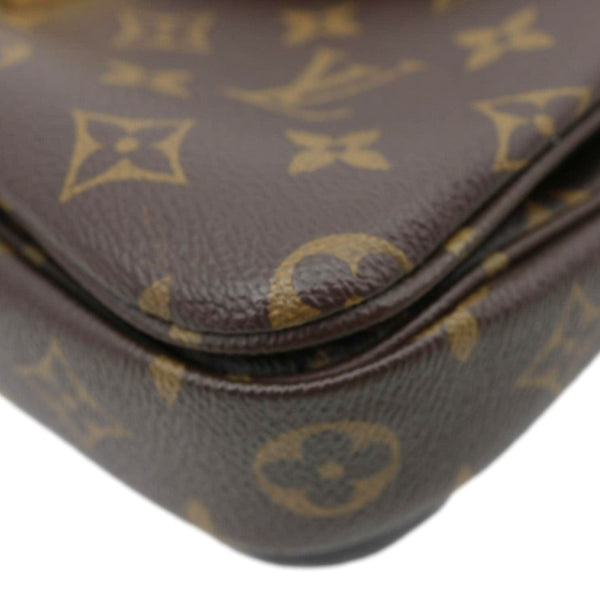 LOUIS VUITTON Metis Pochette Monogram Canvas Crossbody Bag Brown