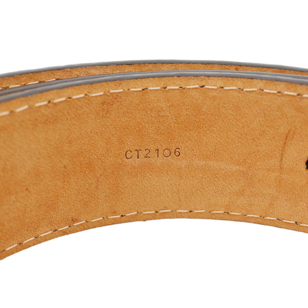 LOUIS VUITTON Tresor Damier Ebene Belt Brown 90/36