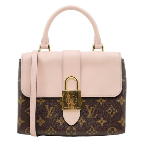 LOUIS VUITTON Locky BB Monogram Canvas Shoulder Bag Pink