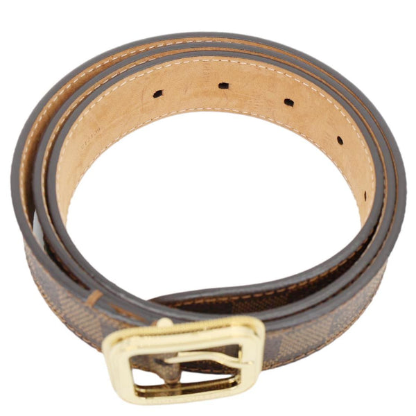 LOUIS VUITTON Tresor Damier Ebene Belt Brown 90/36