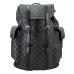 LOUIS VUITTON Christopher PM Damier Graphite Backpack Bag Black