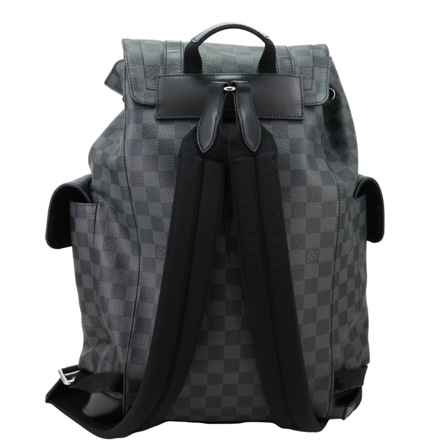 louis vuitton christopher pm damier graphite neon backpack LOUIS VUITTON Christopher PM Damier Graphite Backpack Bag Black