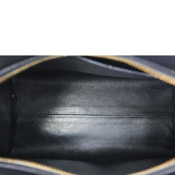 YVES SAINT LAURENT Cabas Baby Calfskin Leather Tote Shoulder Bag Black