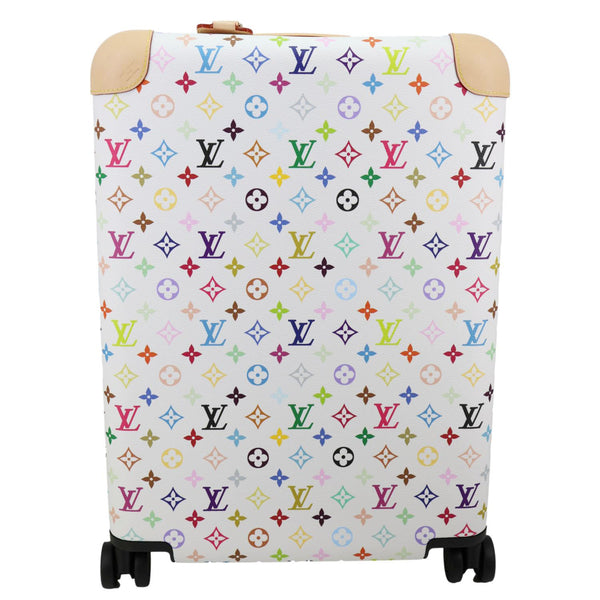 LOUIS VUITTON X TM Horizon 55 Multicolor Monogram Rolling Suitcase White