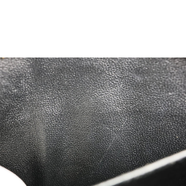 YVES SAINT LAURENT Cabas Baby Calfskin Leather Tote Shoulder Bag Black
