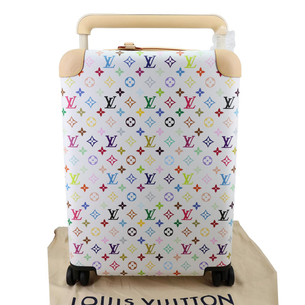 LOUIS VUITTON X TM Horizon 55 Multicolor Monogram Rolling Suitcase White