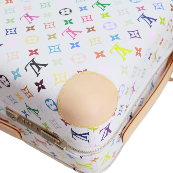 LOUIS VUITTON X TM Horizon 55 Multicolor Monogram Rolling Suitcase White