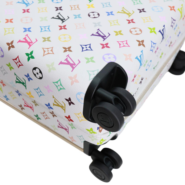 LOUIS VUITTON X TM Horizon 55 Multicolor Monogram Rolling Suitcase White