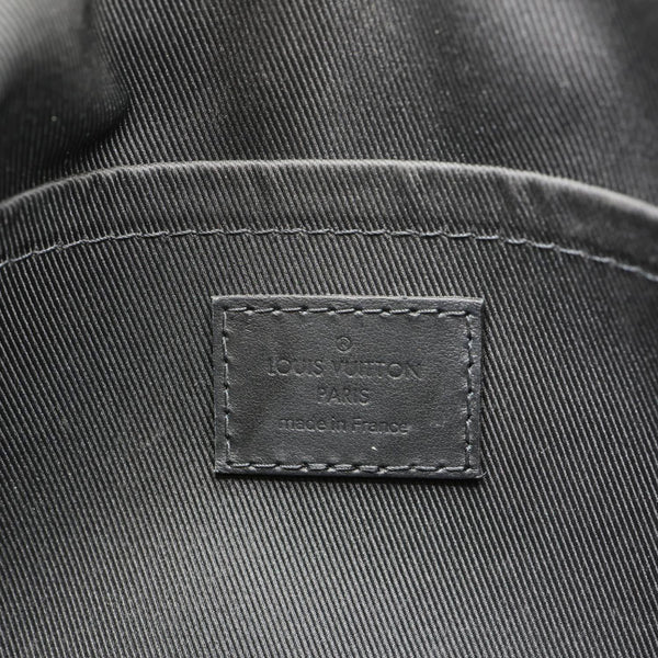 LOUIS VUITTON City Keepall Aerogram Leather Travel Bag Black