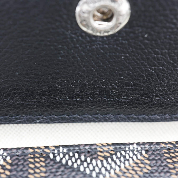 GOYARD Saint Louis PM Chevron Print Canvas Tote Bag Black