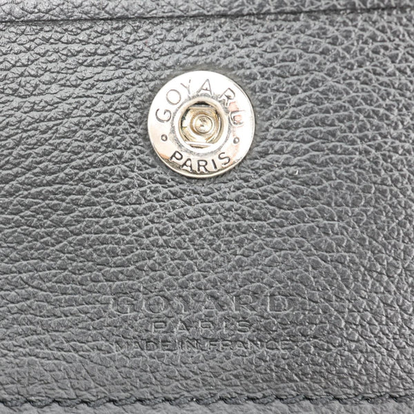 GOYARD Saint Louis PM Chevron Print Canvas Tote Bag Black