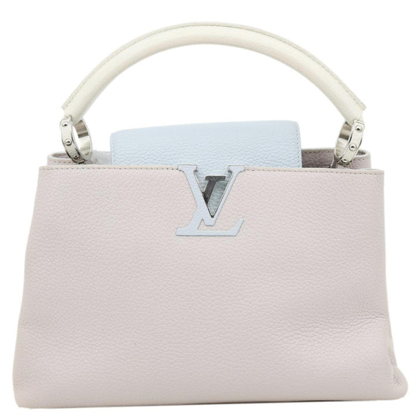 LOUIS VUITTON Capucines PM Taurillon Leather Crossbody Bag Tricolor