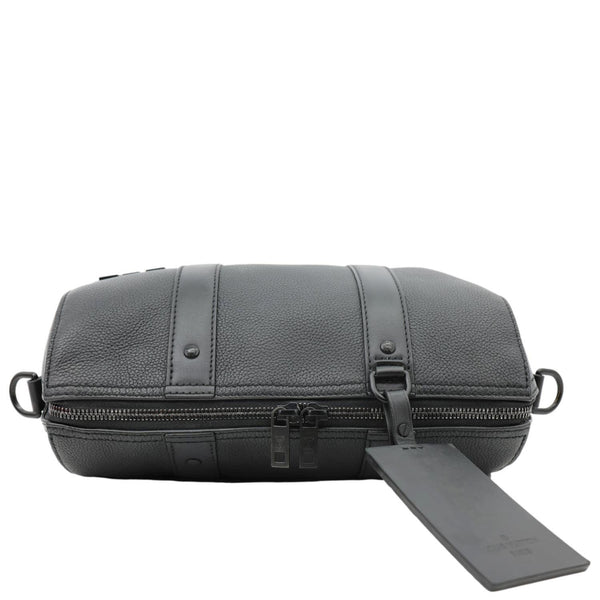 LOUIS VUITTON City Keepall Aerogram Leather Travel Bag Black