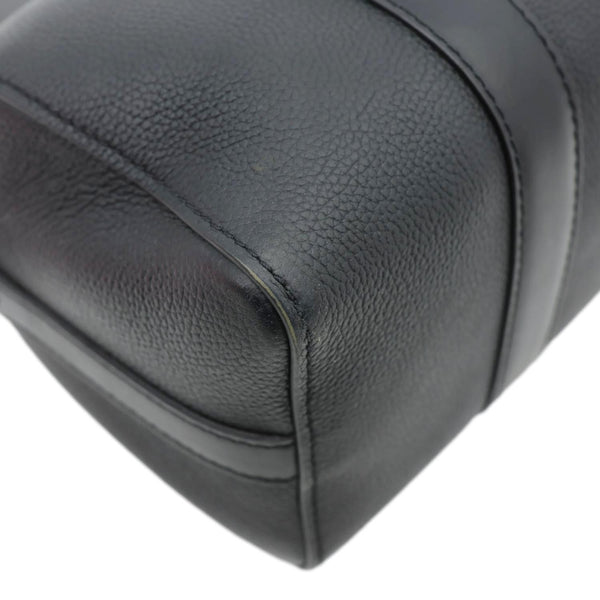 LOUIS VUITTON City Keepall Aerogram Leather Travel Bag Black