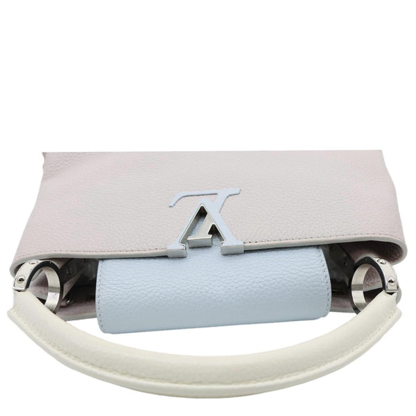 LOUIS VUITTON Capucines PM Taurillon Leather Crossbody Bag Tricolor