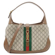 GUCCI Jackie 1961 Medium GG Monogram Canvas Crossbody Bag Beige 636710