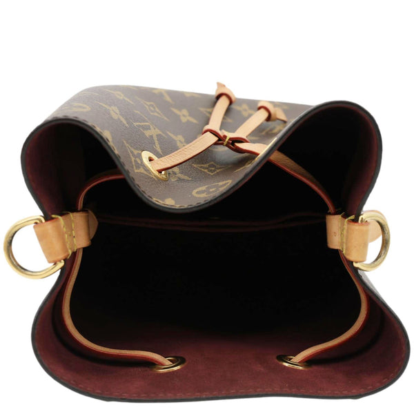LOUIS VUITTON Neonoe BB Monogram Canvas Bucket Bag Brown
