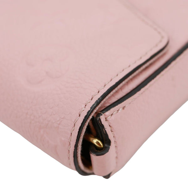 LOUIS VUITTON Felicie Monogram Empreinte Pochette Crossbody Bag Pink
