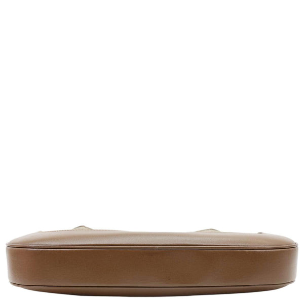 GUCCI Jackie 1961 Medium GG Monogram Canvas Crossbody Bag Beige 636710