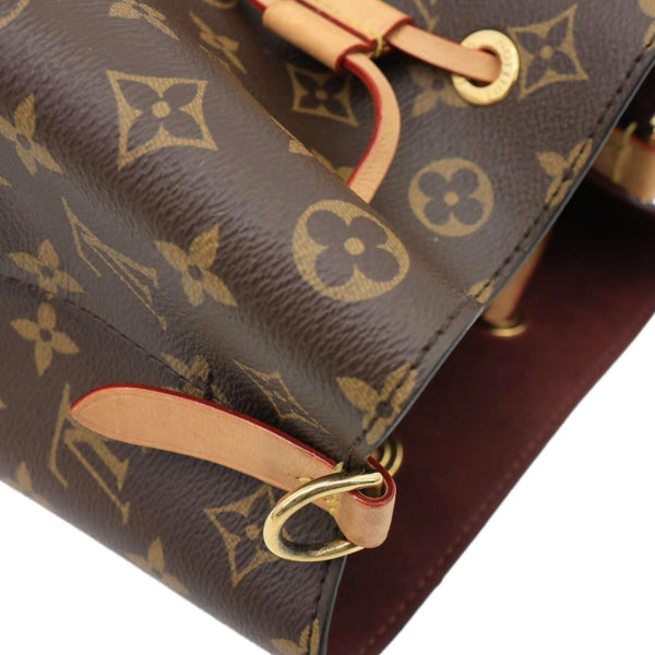 LOUIS VUITTON Neonoe BB Monogram Canvas Bucket Bag Brown