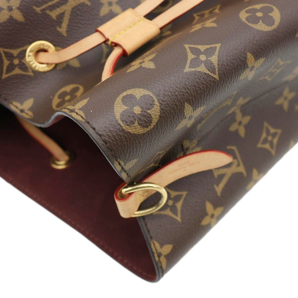 LOUIS VUITTON Neonoe BB Monogram Canvas Bucket Bag Brown