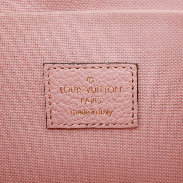 LOUIS VUITTON Felicie Monogram Empreinte Pochette Crossbody Bag Pink