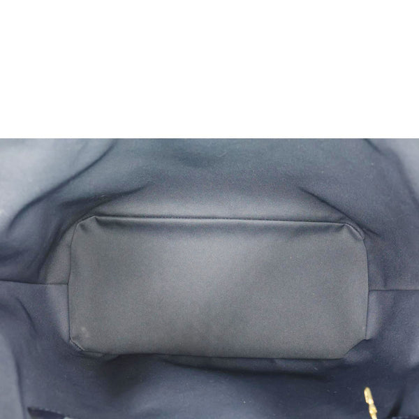 LOUIS VUITTON Neverfull MM Monoglam Jacquard Tote Bag Navy Blue