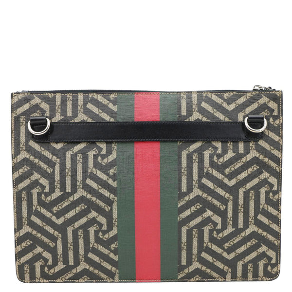 GUCCI Caleido GG Supreme Web Canvas Crossbody Bag Black 429004