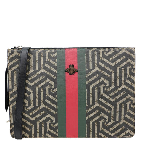 GUCCI Caleido GG Supreme Web Canvas Crossbody Bag Black 429004