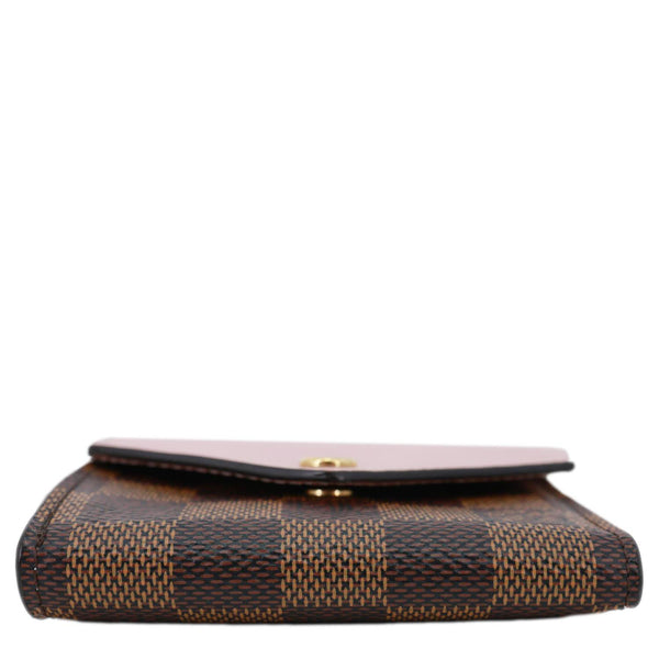 LOUIS VUITTON Zoe Damier Ebene Wallet Rose Ballerine