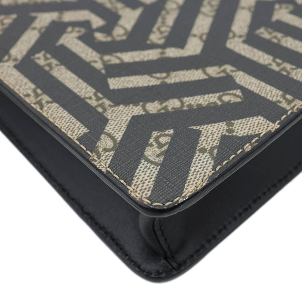 GUCCI Caleido GG Supreme Web Canvas Crossbody Bag Black 429004