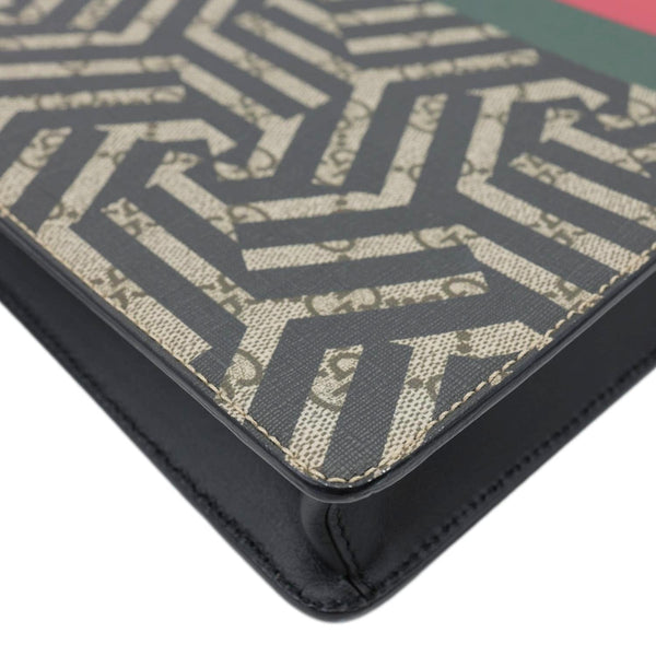 GUCCI Caleido GG Supreme Web Canvas Crossbody Bag Black 429004