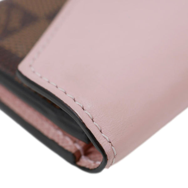 LOUIS VUITTON Zoe Damier Ebene Wallet Rose Ballerine