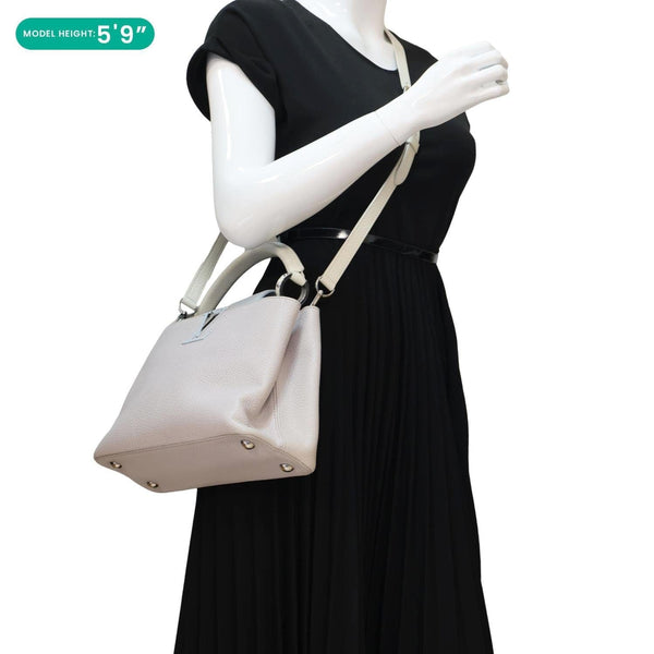 LOUIS VUITTON Capucines PM Taurillon Leather Crossbody Bag Tricolor