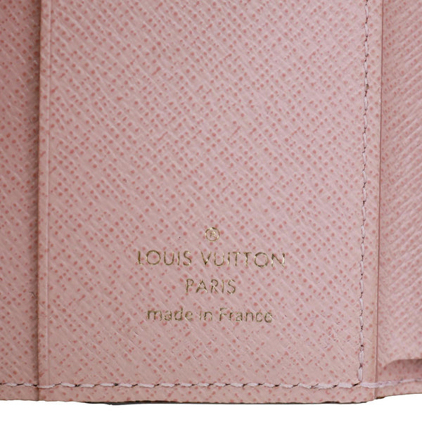 LOUIS VUITTON Zoe Damier Ebene Wallet Rose Ballerine