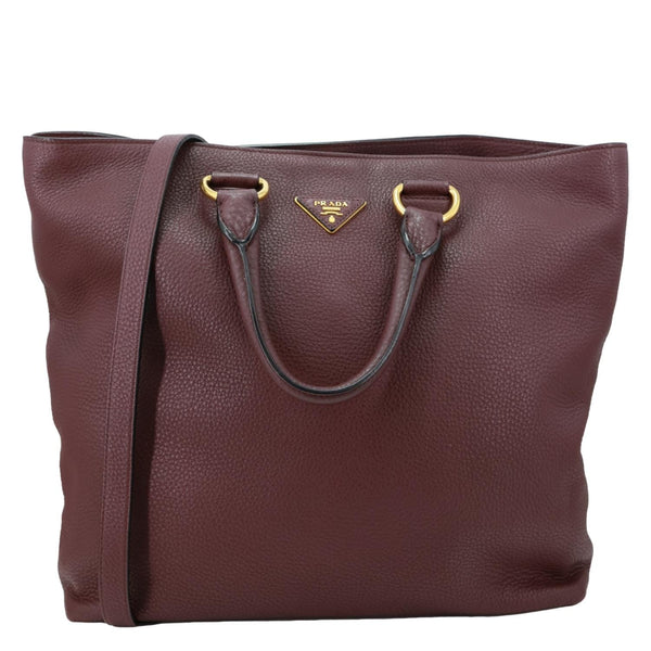 PRADA バーガンディ トートバッグ Prada Burgundy Saffiano Leather