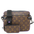 LOUIS VUITTON Trio Monogram Macassar Canvas Messenger Bag Purple