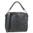 LOUIS VUITTON Babylone BB Mahina Leather Chain Shoulder Bag Black