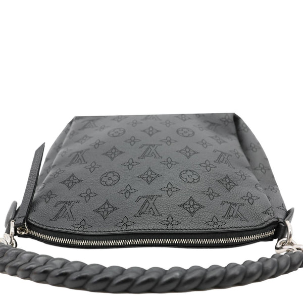 LOUIS VUITTON Babylone BB Mahina Leather Chain Shoulder Bag Black